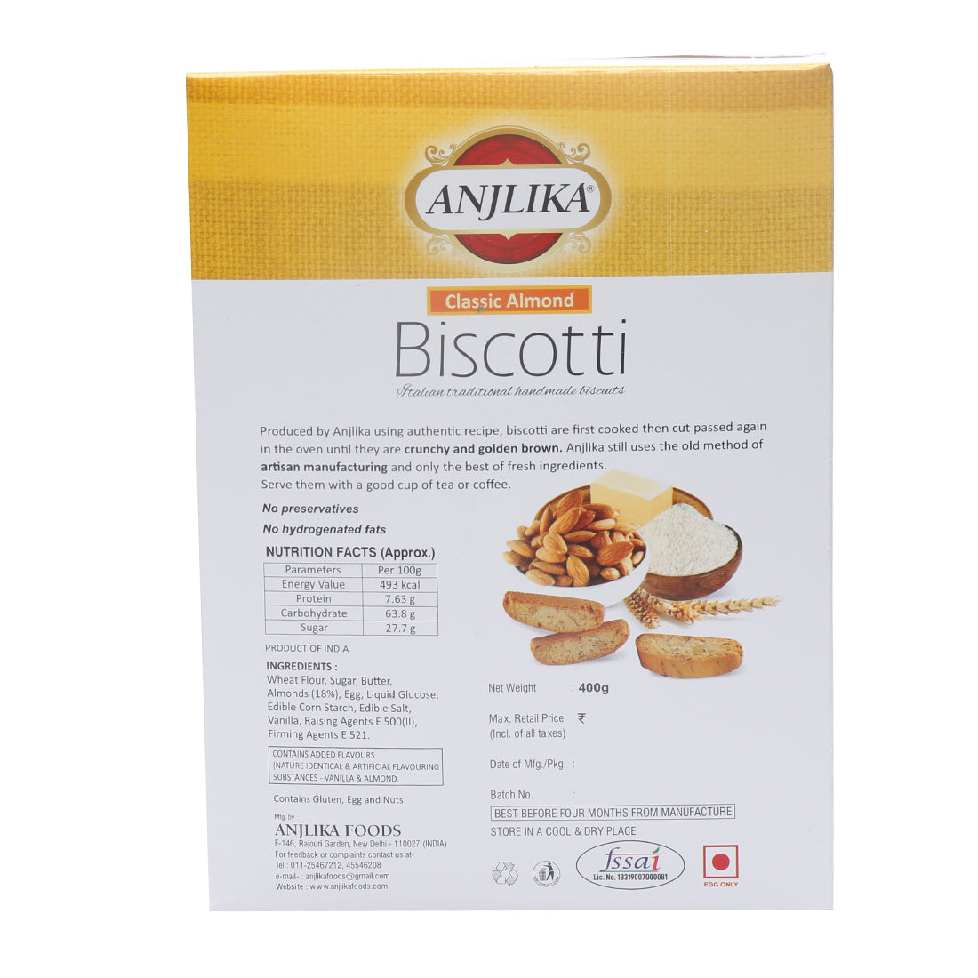 Almond Biscotti 400g