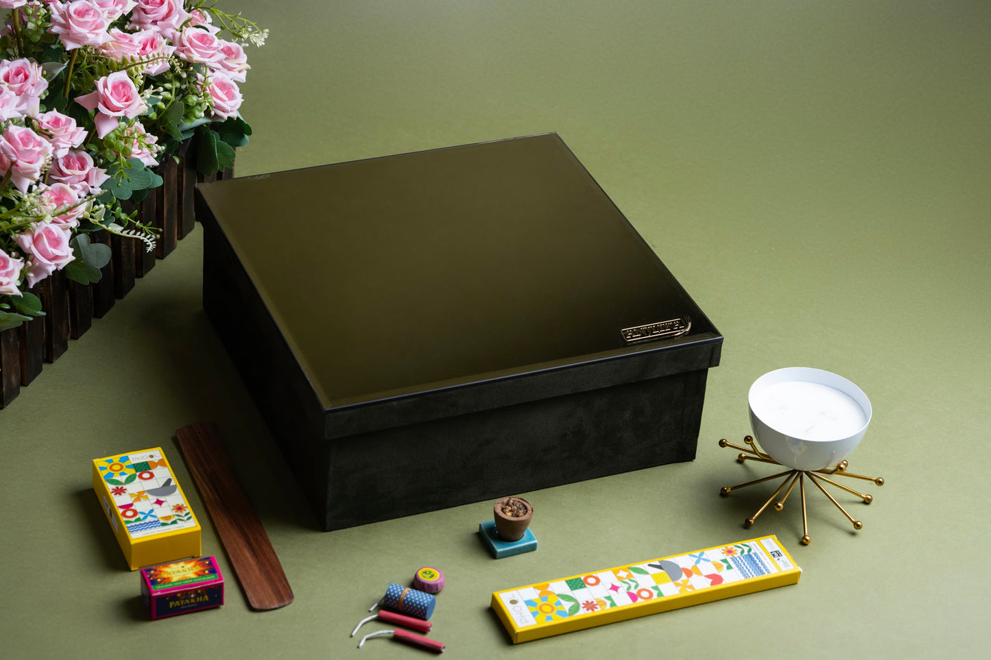 Glass Top Box Hamper