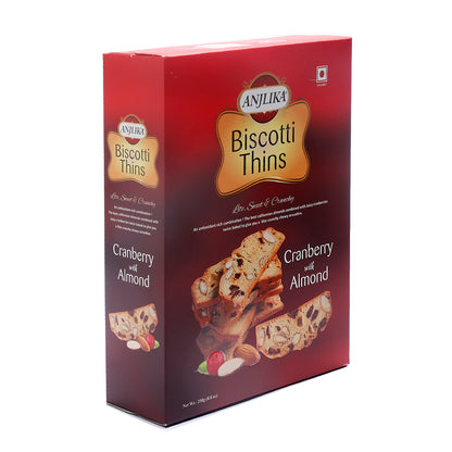 Biscotti Thins - Cranberry Almond 250g