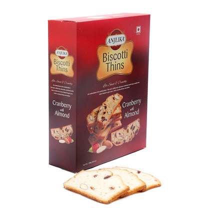 Biscotti Thins - Cranberry Almond 250g